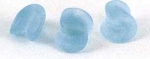Glas Nugget matt türkis